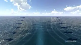 The seas not mixing with each other
