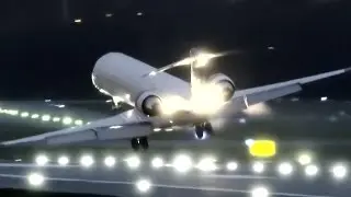 Unstable go around - twilight turbulence