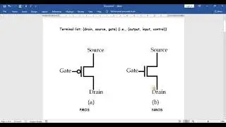 SWITCH LEVEL MODELING - CMOS INVERTER, NAND GATE
