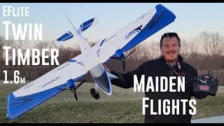 E-flite - Twin Timber - 1.6m - Maiden Flights