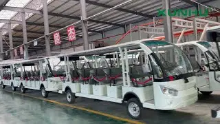Let me show you how many XUNHU electric shuttles ready to ship
