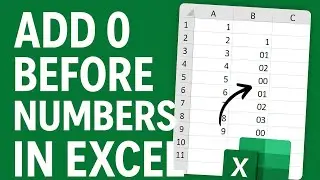 Make Numbers Start with 0 in Excel | Simple Excel Hack!