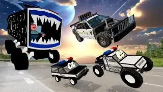 НА ОДИН ДЕНЬ СТАЛИ ПОЛИЦЕЙСКИМИ И УСТРОИЛИ ПОГОНЮ С ПОЕЗДОМ ПОЖИРАТЕЛЕМ И SCP-973. Бобик и Гуталин.