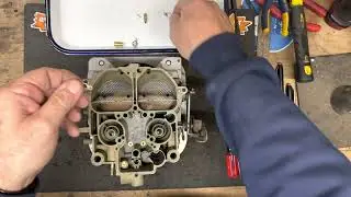 Quadrajet Power early style press in needle/seat with O-ring
