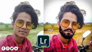 how to make real looking beard in PicsArt