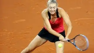 Maria Sharapova Backhand Slide [Stuttgart 2012]