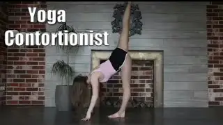 Yoga Contortionist shows Stretches reflexes for Flexibility