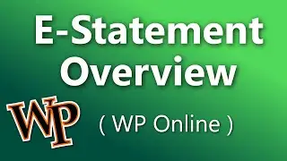 Understanding your E-Statement (WP Online)