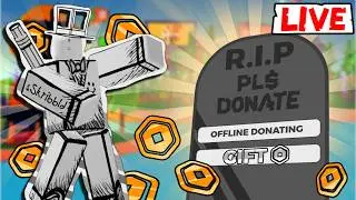 🔴LAST Pls Donate Live... 💸Donating, Raising, and Playing | 🎁 TTS on for 10+