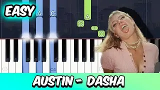 Austin - Dasha | EASY Piano Tutorial
