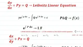 First Order Linear Differential Equations For GATE, ESE, JEE MAINS IIT