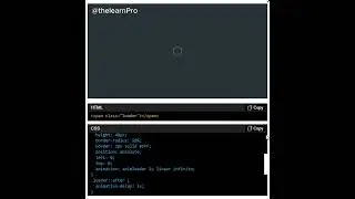 HTML | CSS | Loader Animation | Interactive Component | UI design | 