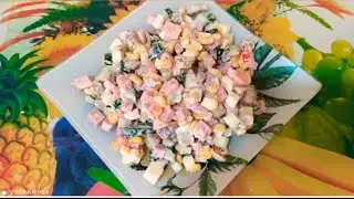 Вкусный салат из кириешек улетает со стола за 5 минут 👍