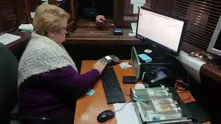 Рабочее место кассира горнолыжного курорта