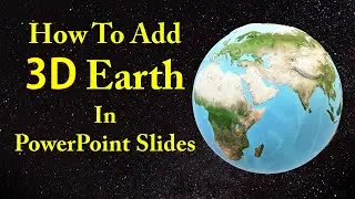 3D Earth Rotation Animated Solar System in PowerPoint