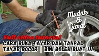 DIY Buka Tayar Kereta Dan Tanpal Tayar Bocor