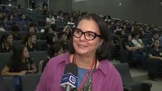 Agosto Lilás encerra com palestra sobre o combate à violência contra a mulher para estudantes