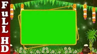 Motion Background | Sankrathi Frame | Green Screen Video | Green Screen Footage