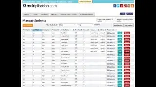 Using the Teacher Dashboard - Multiplication.com