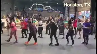 Down South Shuffle performed by the Elusive Ladies & Line Dance Class at the Well Icehouse