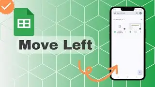How To Move Left In Sheets