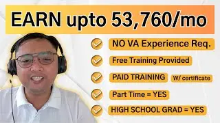 Work from Home Jobs for Beginners as a Virtual Assistant with no Experience | WFH 2025