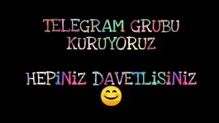 TEKNOLOJİ ve BİTCOİN TELEGRAM KANALIMIZ AÇILMIŞTIR. TÜM ABONELERİ BEKLİYORUZ 😊( LİNK AÇIKLAMADA )
