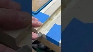 Practicing my CHIESELING skills to make a T-Track fit perfectly #alwayslearning #woodworking101