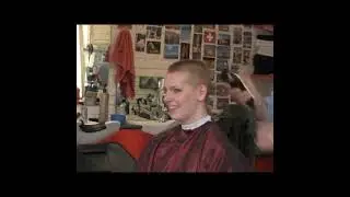 BEAUTIFUL GIRL HEADSHAVE LONG HAIR