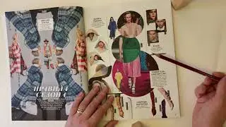 ASMR chewing gum, АСМР листаем журнал Glamour Style Book, жвачка, шёпот