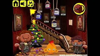 Monkey GO Happy 800 -   Monkey Christmas Home Alone Theme!