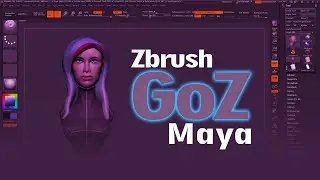 Using GoZ link between Maya and Zbrush