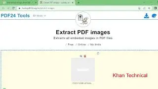How to Extract images from PDF |Khan Technical