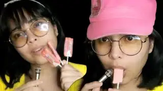 asmr chupando pirulito+Sons de mastigação
