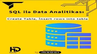 SQL ilə Data Analitikası təlimindən bir hissə - Create  table, insert into rows #datahome #oracle