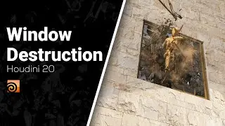 Houdini Tutorial | Window Destruction in Houdini 20 [Hindi]