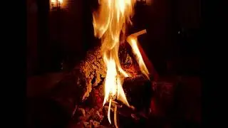 Gercek Odun Ateşi ve Yağmur Sesi 2 saat / Real Wood Fire and Rain Sound 2 hours /