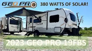 380 WATTS OF SOLAR? 2023 Rockwood Geo Pro 19FBS