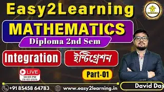 Diploma 2nd Semister Mathematics | Integration  | Complete course guide |  by David Sir