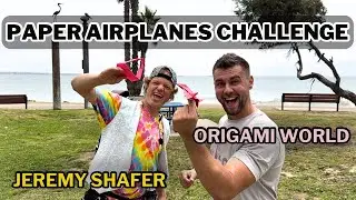 LEGENDARY COLLABORATION WITH JEREMY SHAFER & ORIGAMI WORLD | EPIC PAPER AIRPLANE CHALLENGE WHO WINS?