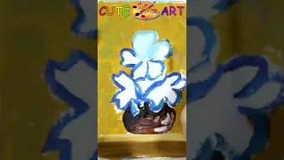 acrylic flower paintig #youtubeshorts #satisfying #art