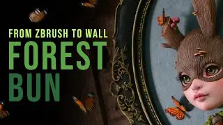 Sculpting and Painting a Woodland Bun