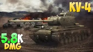 KV-4 - 6 Kills 5.8K DMG - Good marks! - World Of Tanks