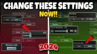 Change These Settings Now That Only PRO Player's🔥Use After 3.2 UPDATE BGMI/PUBG