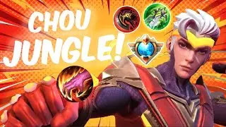 CHOU TOP GLOBAL JUNGLE  SHOT BUILD AND EMBLEM (next meta!?)-MLBB