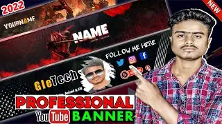 YouTube Banner Kaise Banaye | Channel Banner Kaise Banaen 2022 | GleTech