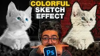 How to Convert ANY Image into a COLORFUL Sketch Effect in Photoshop