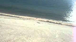 Runnind down the sand dunes in Traverse City, Michigan