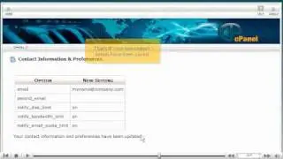 How to keep your contact information up to date in cPanel