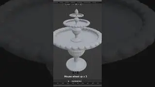 shorts sculpting 3d fountain in blender|blender tutorial